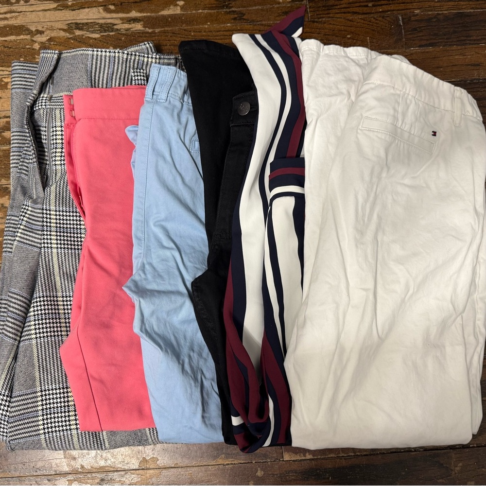 Lot of 6 Womens Pants